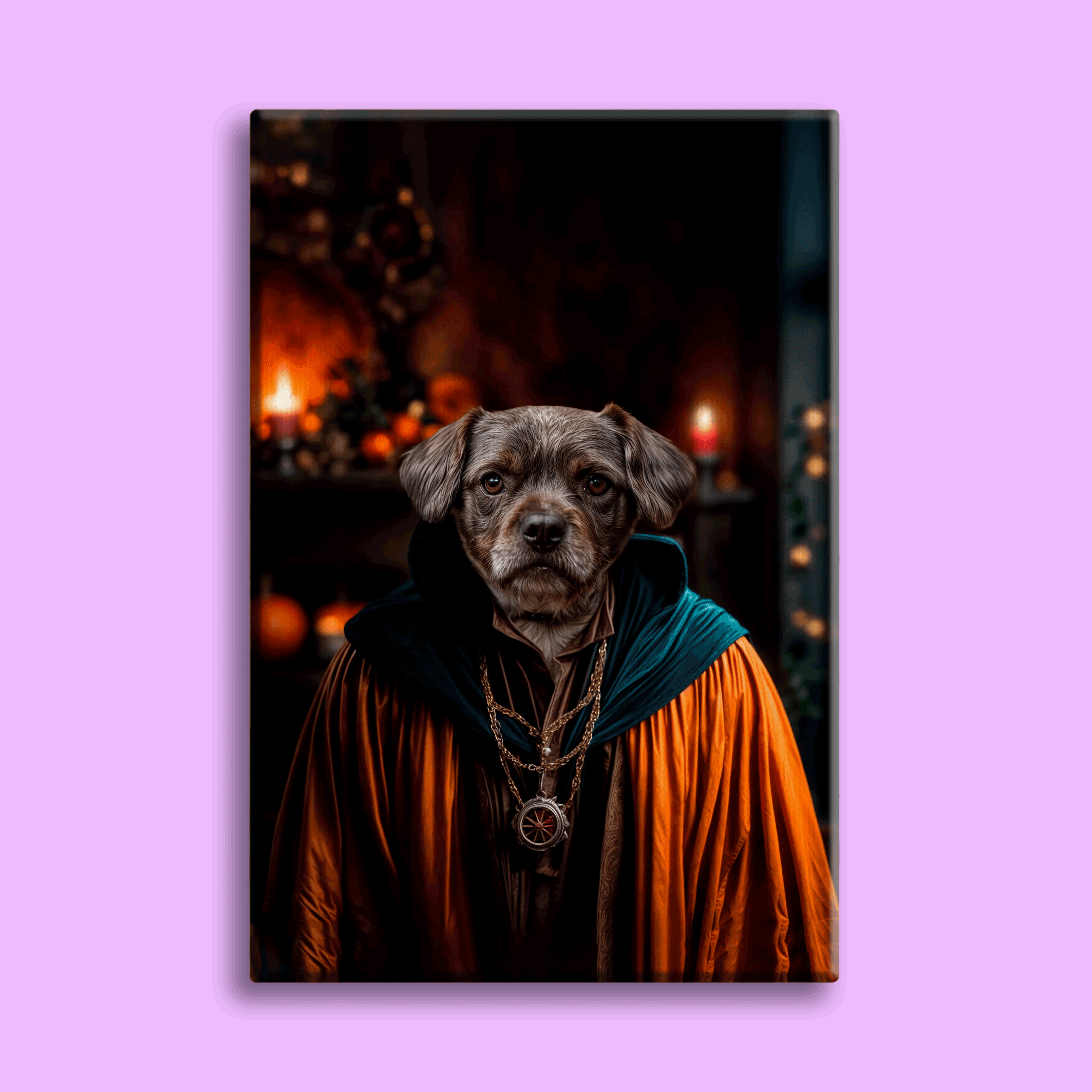 Predictor Pet Halloween Portrait - Custom Pet Portrait
